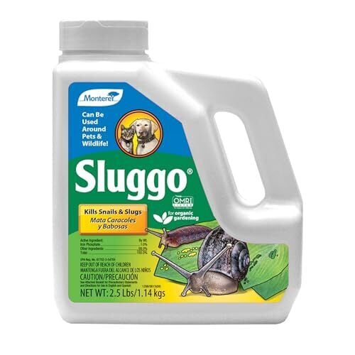 Monterey - Sluggo - Wildlife and Pet Friendly - Snail & Slug Killer, OMRI Listed for Organic Gardening - 2.5-Pounds