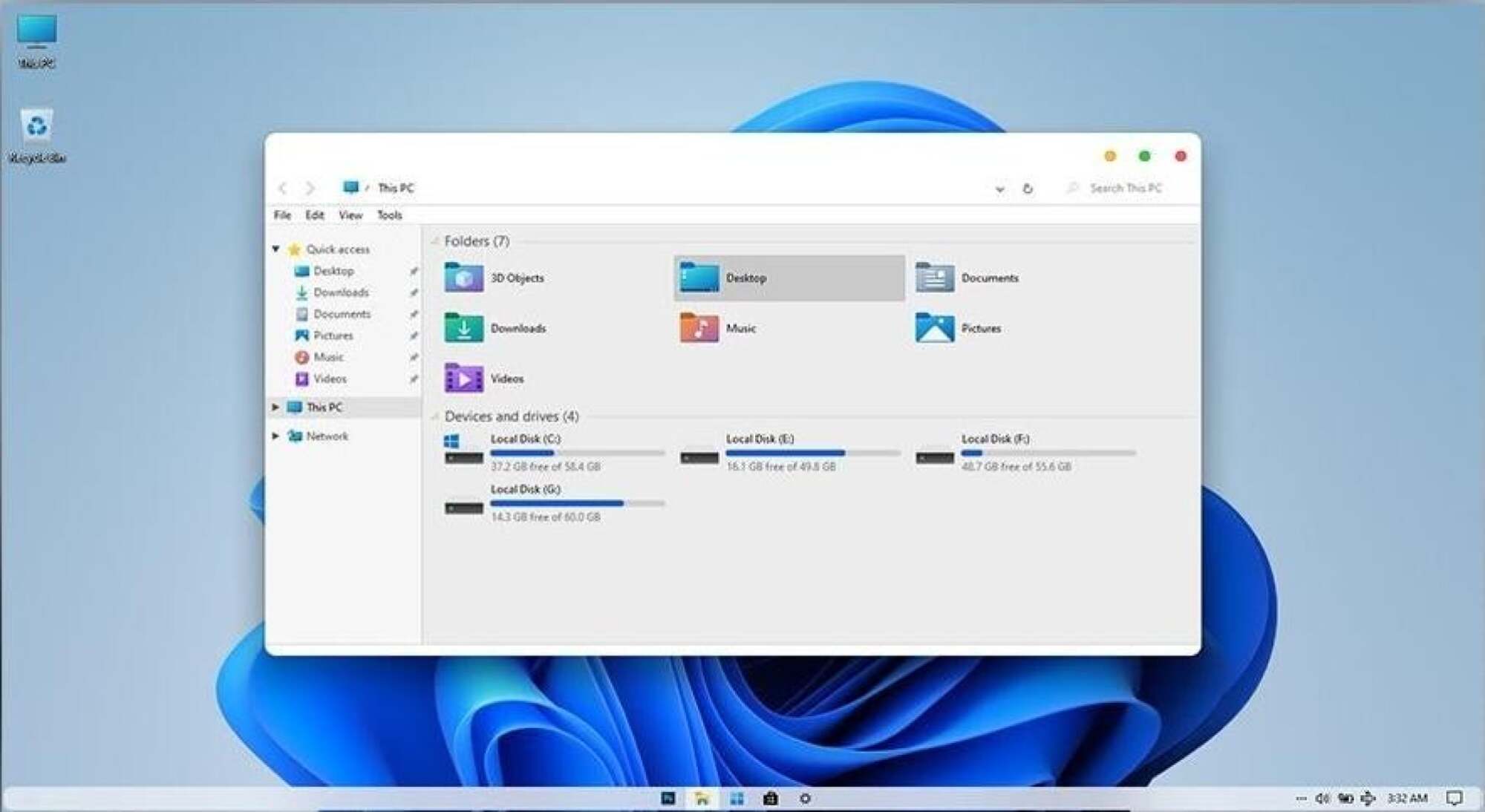 A screenshot of the File Explorer in Windows 11.