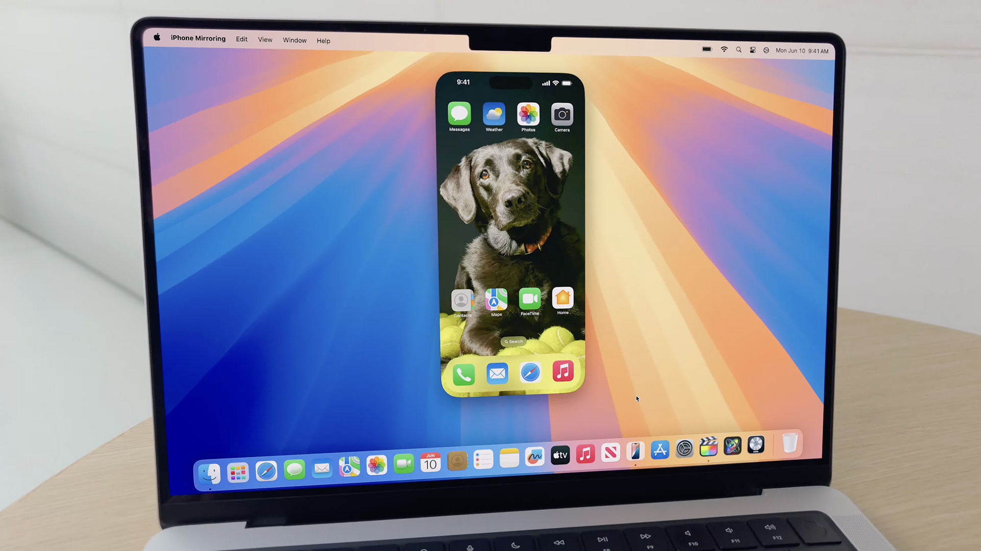 macOS iPhone mirroring