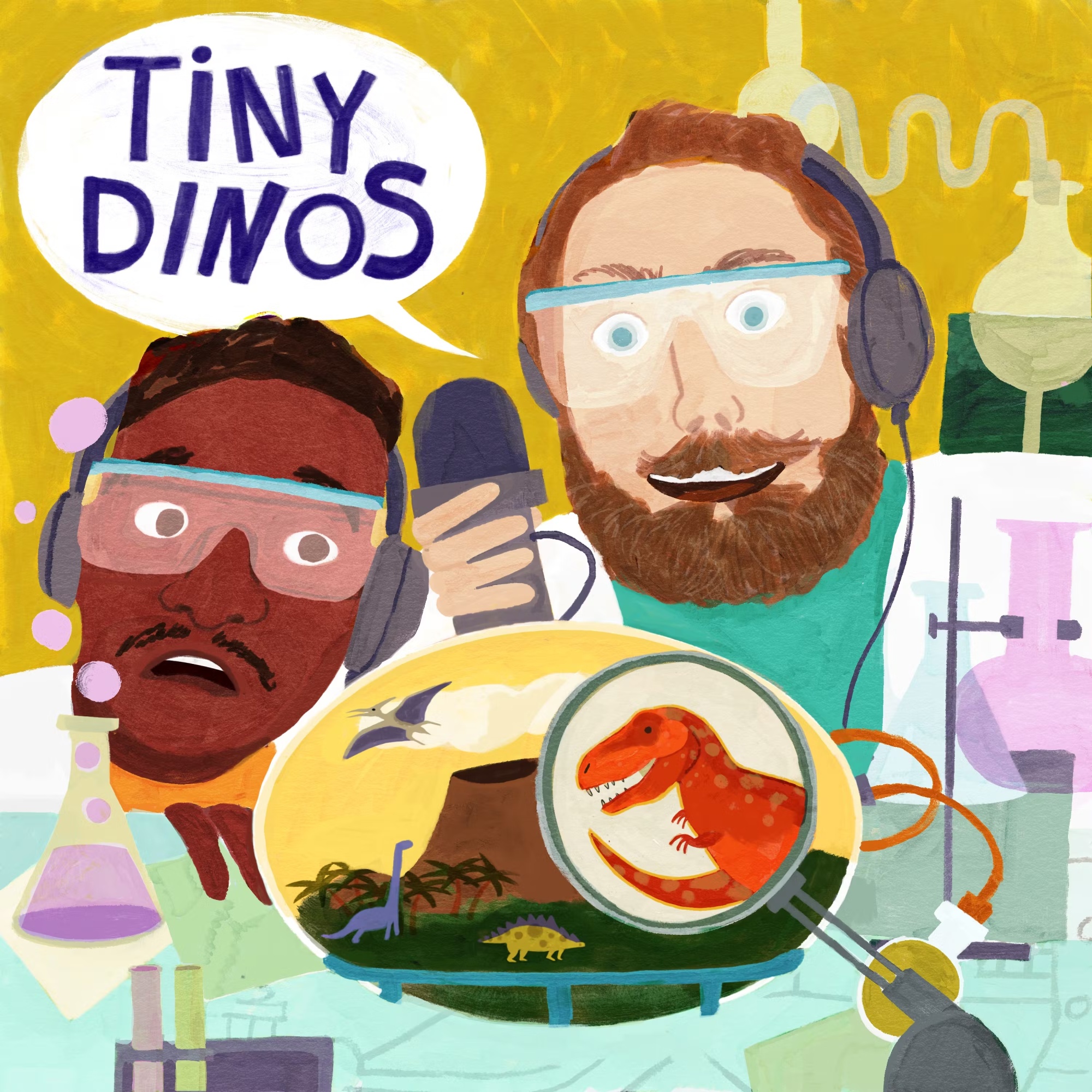 Tiny Dinos podcast art