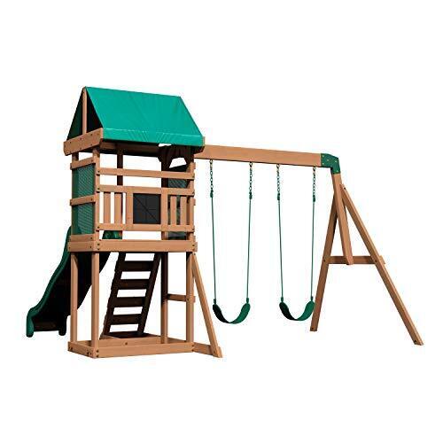 Backyard Discovery Buckley Hill Wooden Swing Set