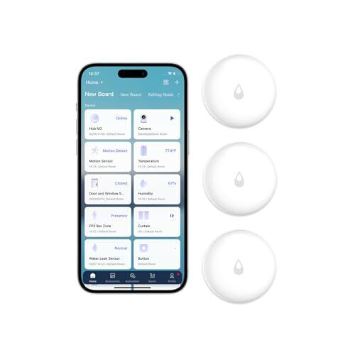 Aqara Water Leak Sensor Kit - 3 Pack, Requires AQARA HUB, Wireless Water Leak Detector, Wireless Mini Flood Detector for Alarm System and Smart Home Automation, for Kitchen Bathroom, Works with IFTTT