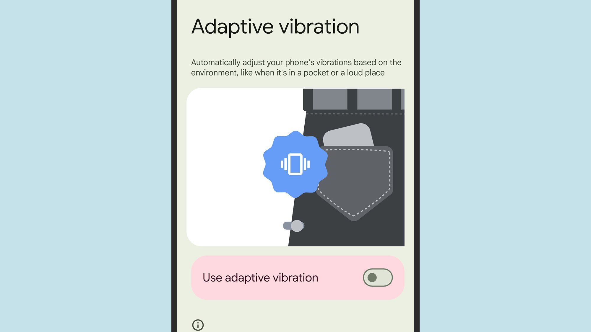 Android adaptive vibrations