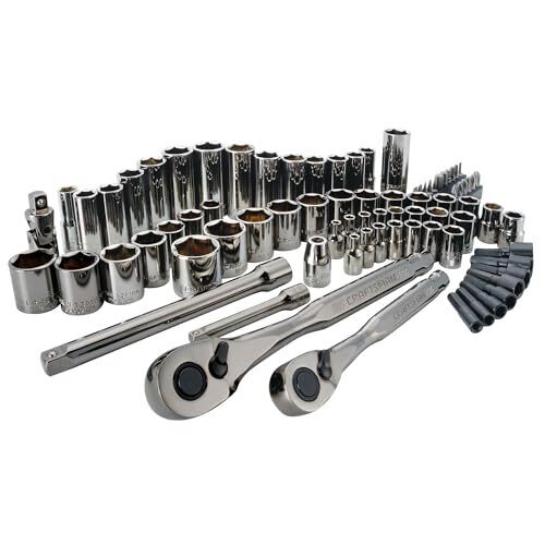 CRAFTSMAN Mechanics Tool Set, 1/4 & 3/8 Drive, SAE/Metric, 81 Piece (CMMT82335L)