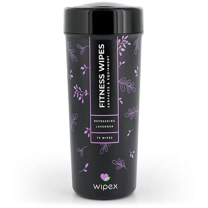 Wipex Gym Wipes & Fitness Equipment Wipes, Natural Lavender & Vinegar Wipes