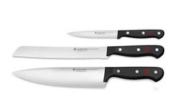 WÜSTHOF Gourmet 3-Piece Chef's Knife Set, Black