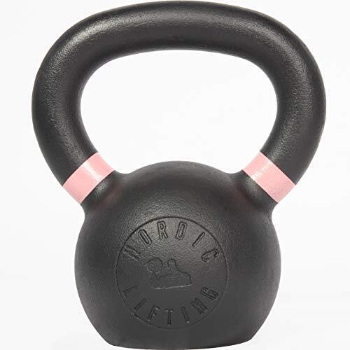 Kettlebell Made for CrossFit & Gym Workouts - Real Cast Iron for Strength Training by Nordic Lifting - 18 lb