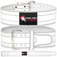 white weightlifting belt