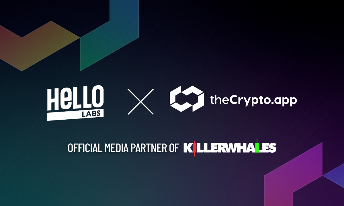 The Crypto App Joins 'Killer Whales' as an Official Media Partner Following Partnership with HELLO Labs