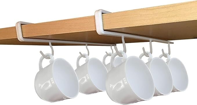 Better Houseware Cup Hooks Cabinet Organizer