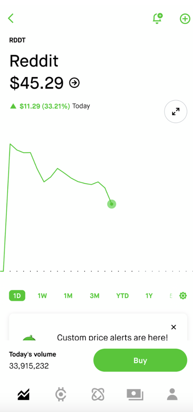 robinhood trading screenshot