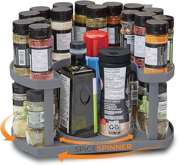 Allstar Innovations Spice Spinner Two-Tiered Spice Organizer & Holder