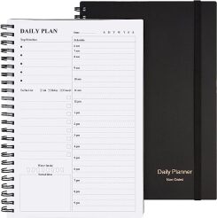 Daily Planner Undated, Asten To Do List Notebook Hourly Schedules