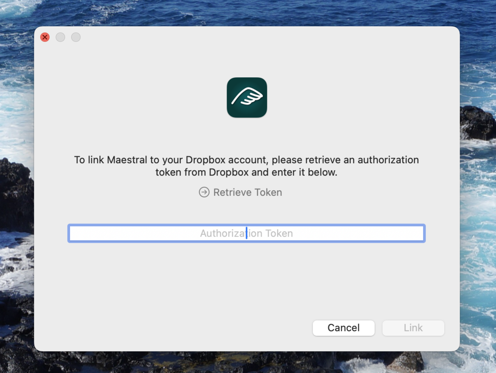 The wizard for setting up Maestral here asks for an authorization token from Dropbox