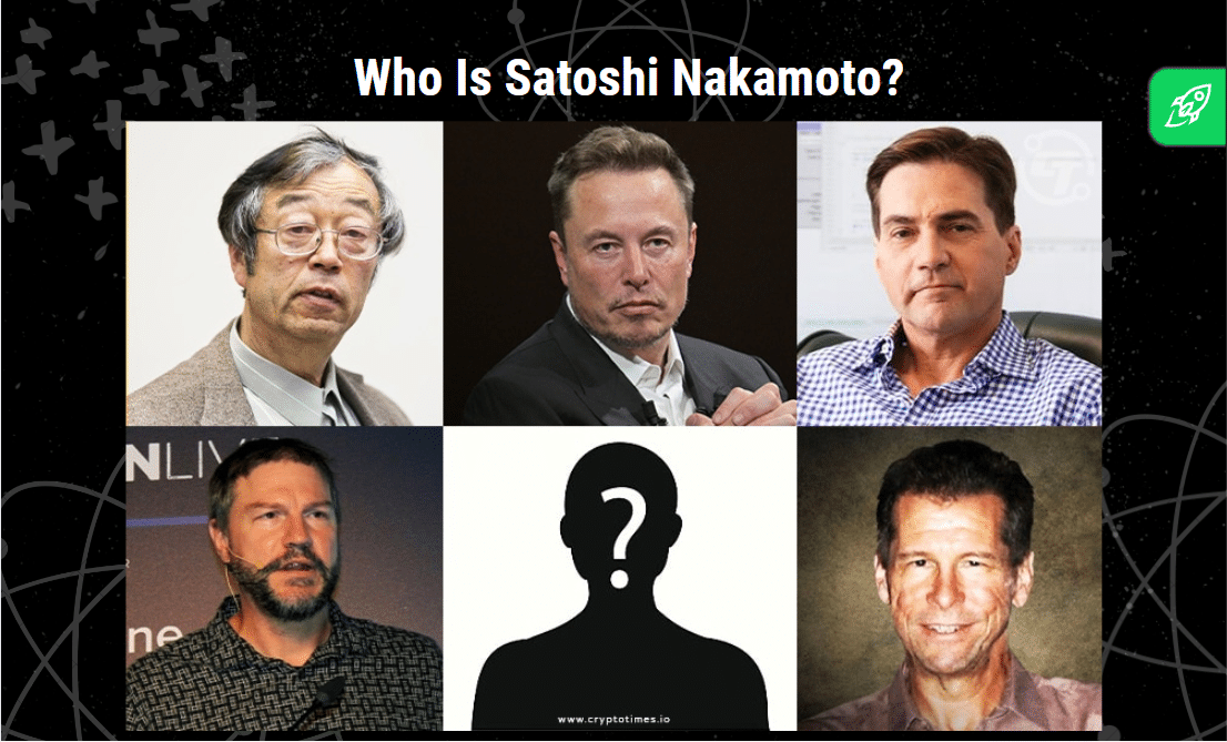 Some of the possible identities of BTC creator, Satoshi Nakamoto