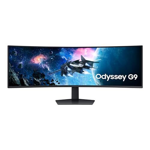 Samsung Odyssey G9 49 DQHD 240Hz Curved Gaming Monitor (2024 Model, LS49CG954ENXZA)