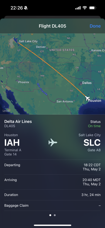 imessage flight tracker